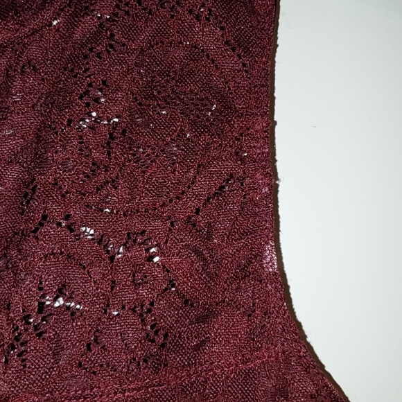 Burgundy romper - Picture 2 of 2